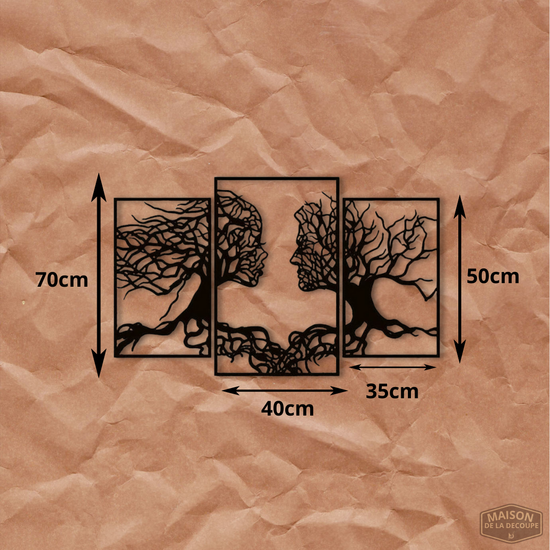 Décoration murale - Visages arbre